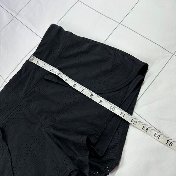 Athleta Shorts Womens Large Black Prism 2 in 1 Athletic Mesh Running Stretch Gym - Picture 11 of 11